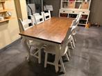 Landelijke eettafel + stoelen, Huis en Inrichting, Ophalen, Zo goed als nieuw
