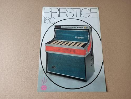 Flyer: NSM Prestige 160 (1973) jukebox, Verzamelen, Automaten | Jukeboxen, Ophalen of Verzenden