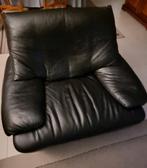 Leren zetel, Huis en Inrichting, Fauteuils, Ophalen, Gebruikt, 100 tot 125 cm, Leer
