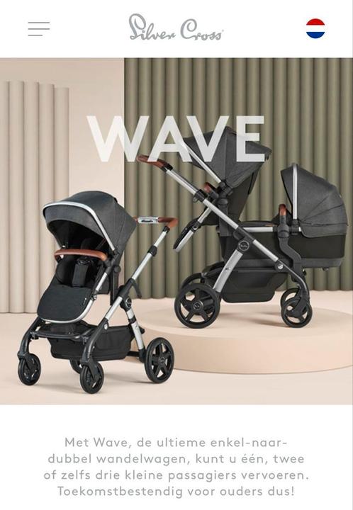 Silver cross wave kinderwagen, Kinderen en Baby's, Kinderwagens en Combinaties, Gebruikt, Kinderwagen, Maxi-Cosi, Duowagen, Met reiswieg