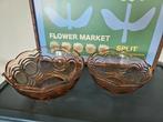 2x vintage schalen made in france glaswerk persglas roze, Ophalen of Verzenden
