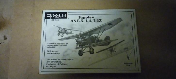 VLIEGTUIG : Tupolev ANT-5, I-4, I-4Z, Hobby en Vrije tijd, Modelbouw | Vliegtuigen en Helikopters, Nieuw, Vliegtuig, 1:72 tot 1:144