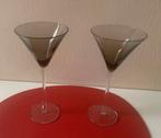 Prachtige fumékleurige 70s Champagne/ Martini glazen, Ophalen of Verzenden, Zo goed als nieuw