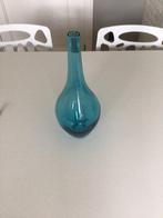 Glazen vaas maat 31x10 cm, Huis en Inrichting, Woonaccessoires | Vazen, Blauw, Ophalen of Verzenden, Minder dan 50 cm, Glas
