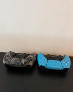 PS5 controllers blauw en camouflage, Games en Spelcomputers, Spelcomputers | Sony PlayStation Vita, Ophalen of Verzenden, Zo goed als nieuw