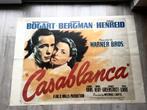 Vintage Italiaanse filmposter Casablanca 140x100 cm, Verzamelen, Rechthoekig Liggend, Gebruikt, Ophalen of Verzenden, Film en Tv
