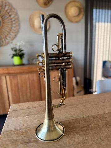 Trompette adams A4 LT antiek finish, Musique & Instruments, Enlèvement, Utilisé, Trompette en si bémol, Avec valise