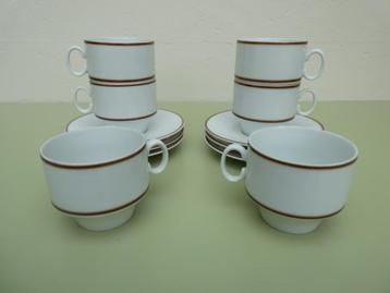 Tasses et soucoupes à café Bavaria Kronester, Enlèvement ou Envoi, Poterie, Utilisé, Autres styles