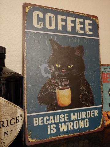 Nieuwe metalen plaat Coffee - wanddecoratie beschikbaar voor biedingen