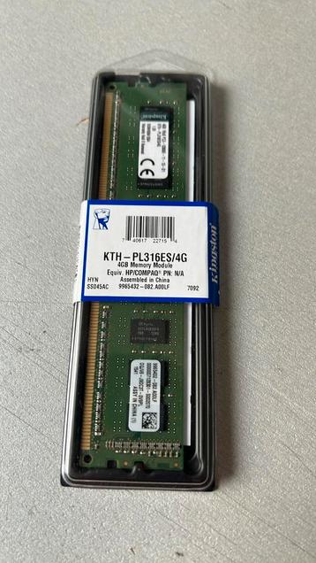 Kingston 4gb DDR3 ECC server ram KTH-PL316ES/4G