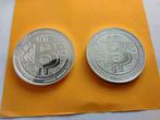 2X BITCOIN 2022 ZILVER 1 OUNCE, Postzegels en Munten, Ophalen, Zilver