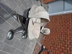 Stokke buggy met draagmand en zitgedeelte, Kinderen en Baby's, Buggy's, Ophalen, Zo goed als nieuw, Voetenzak