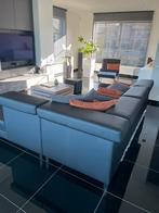 Strak moderne hoeksalon zetel leder, Huis en Inrichting, Ophalen