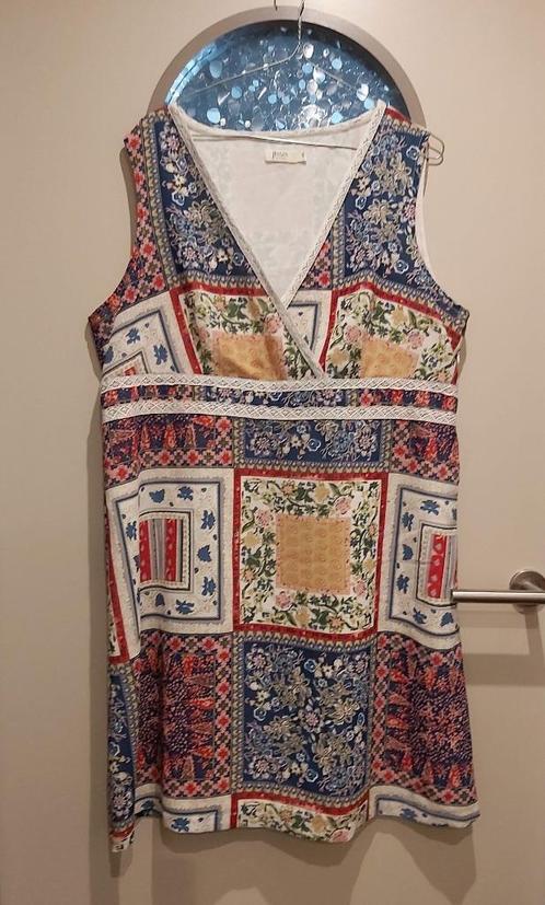 Jensen jurk, gevoerd, mt 46/48, Kleding | Dames, Jurken, Zo goed als nieuw, Maat 46/48 (XL) of groter, Onder de knie, Ophalen of Verzenden