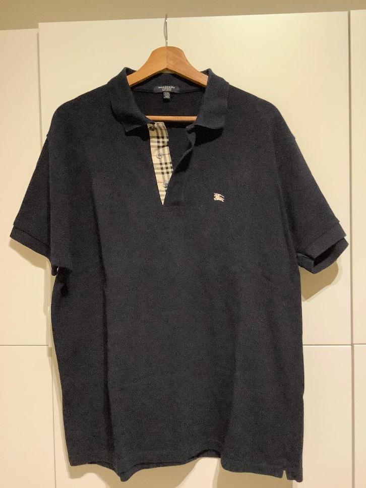 Burberry Polo Zwart XXL, Kleding | Heren, Polo's, Zo goed als nieuw, Overige maten, Zwart, Ophalen of Verzenden