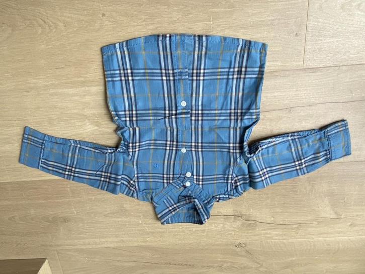 esprit blauw hemd met strepen maat 68, Kinderen en Baby's, Babykleding | Maat 68, Zo goed als nieuw, Jongetje of Meisje, Shirtje of Longsleeve