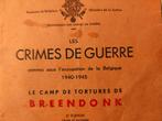 Crimes guerre Breendonk Belgique guerre 1940-1945 livre 1949, Verzenden, Overige soorten, Boek of Tijdschrift