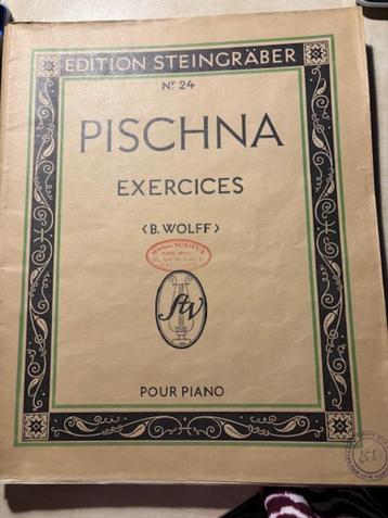 Studieboek voor piano J. Pischna beschikbaar voor biedingen