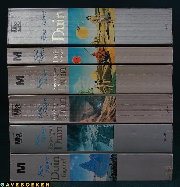 Duin - Frank Herbert - Meulenhoff - 6x - Paperback, Boeken, Science fiction, Gelezen, Ophalen of Verzenden