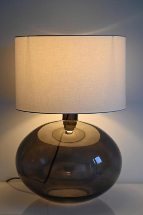 Lampe de table Ikea  Ljusas Ysby, Huis en Inrichting, Lampen | Tafellampen, Zo goed als nieuw, 50 tot 75 cm, Glas, Kunststof, Stof