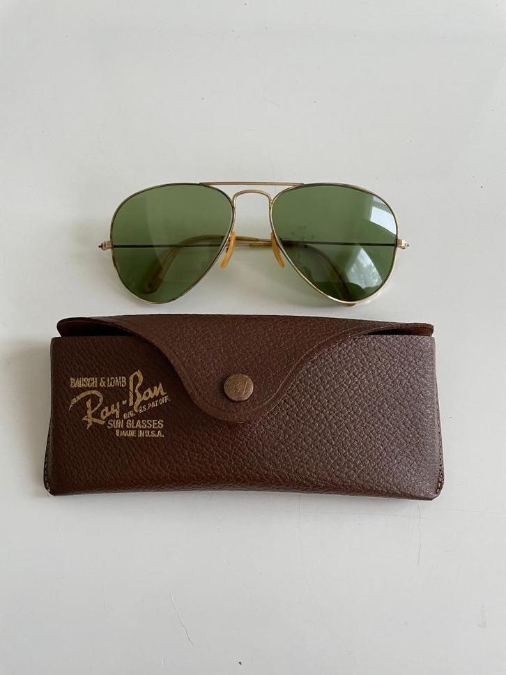 Aviateur RAY-BAN B&L vintage avec or 12 carats, Bijoux, Sacs & Beauté, Lunettes de Soleil & Lunettes | Hommes, Utilisé, Lunettes