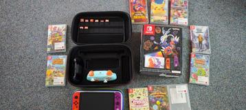 Nintendo Switch OLED edition Pokemon Scarlet et Violet + jeu beschikbaar voor biedingen