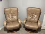 2 lederen relaxzetels, Huis en Inrichting, Zetels | Zetels, Ophalen, Gebruikt, Leer
