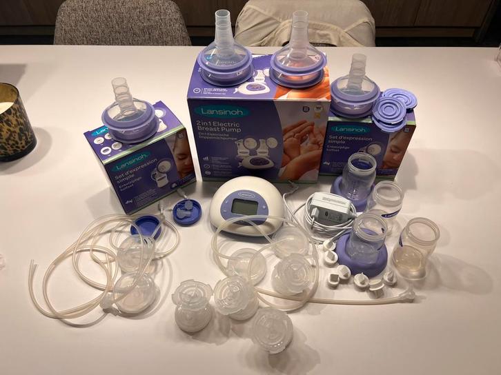 Elektrische dubbele kolf lansinoh met half jaar garantie, Kinderen en Baby's, Babyvoeding en Toebehoren, Gebruikt, Borstkolf, Ophalen