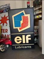 elf motorolie oude grote reclame lichtbak, Verzamelen, Merken en Reclamevoorwerpen, Ophalen, Gebruikt, Lichtbak of (neon) lamp
