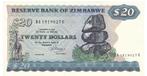 Zimbabwe, 20 dollars, 1983, UNC, p4c, Los biljet, Zimbabwe, Verzenden