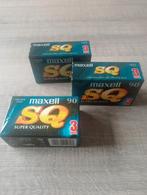 Maxell SQ audio cassette bandjes 90 min, 2 t/m 25 bandjes, Ophalen of Verzenden, Nieuw in verpakking, Origineel