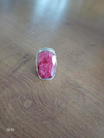 Zilveren en robijnrode wortelring uit Bohemia beschikbaar voor biedingen