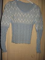 Vintage handgebreide trui uit de jaren 70 in lichtblauw/b, Kleding | Dames, Truien en Vesten, Blauw, Ophalen of Verzenden, Zo goed als nieuw