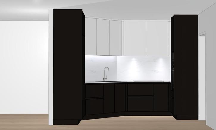 VOLLEDIGE NIEUWE KEUKEN, Huis en Inrichting, Keuken | Keukenelementen, Nieuw, Wit, Zwart, Rood, Ophalen