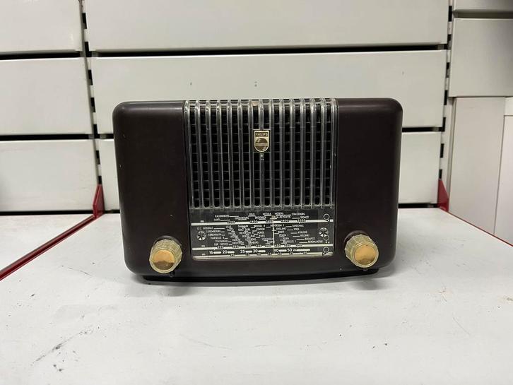 Radio Vintage Philips BX210U en Bakélite - Circa 1951 - Déco, TV, Hi-fi & Vidéo, Radios, Utilisé, Radio, Enlèvement
