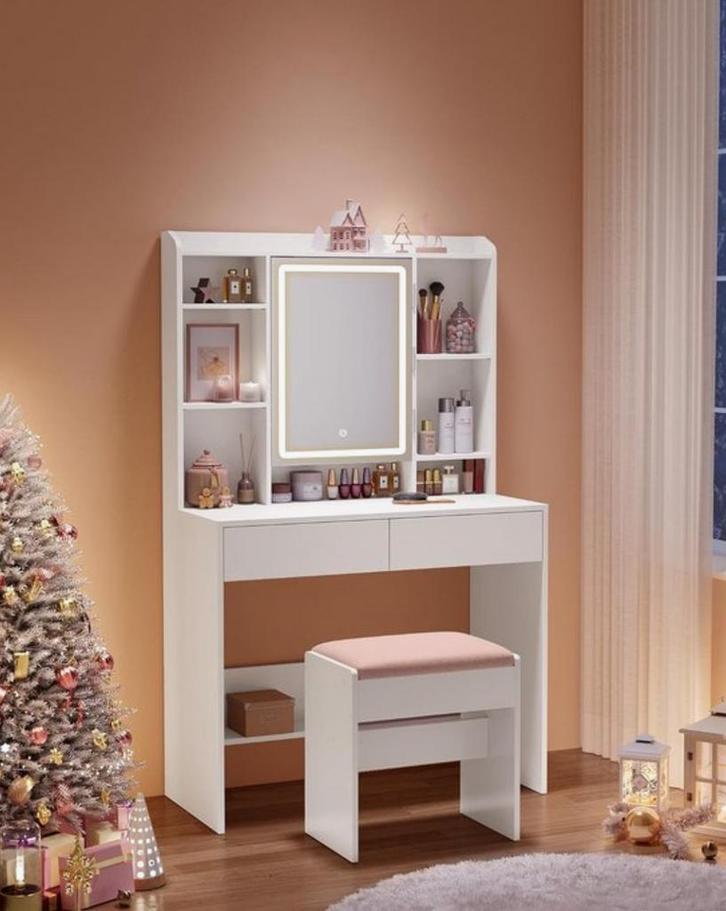 Make-up tafel, Huis en Inrichting, Tafels | Kaptafels, Gebruikt, 100 tot 150 cm, 50 tot 100 cm, Overige materialen, Ophalen