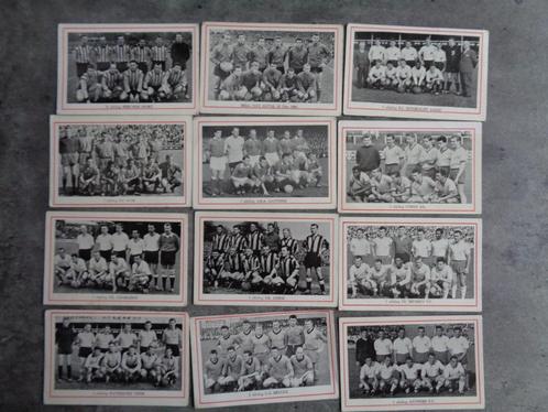 VOETBAL TEAMS jaren 60  uitgever onbekend  12x VERSCHILLENDE, Hobby en Vrije tijd, Stickers en Plaatjes, Verzenden