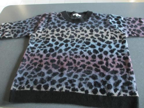 dames pull met pantervlekken, Kleding | Dames, Truien en Vesten, Zo goed als nieuw, Maat 46/48 (XL) of groter, Blauw, Ophalen