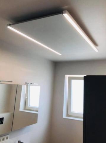 Élément chauffant infrarouge avec éclairage LED sur 2 côtés, Bricolage & Construction, Enlèvement, Neuf, 800 watts ou plus, Autres types
