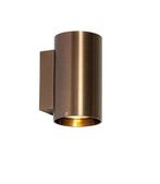 2 stuks Wandlampen qazqa sandy wl dark bronze round, Ophalen, Nieuw