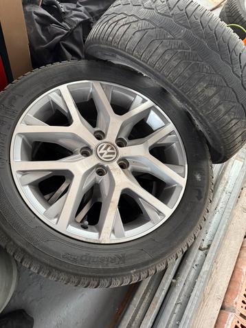 Alu velgen 17’ komen van VW cross caddy., Enlèvement, Neuf, Pneus hiver, Jante(s)
