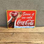Emaille Coca-Cola bordje 2002, Utilisé, Enlèvement ou Envoi, Panneau publicitaire