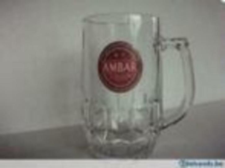 Bierglas of bierpot Ambar Cerveza Especial - Ambar Dos Espec, Verzamelen, Glas en Drinkglazen, Bierglas, Ophalen of Verzenden