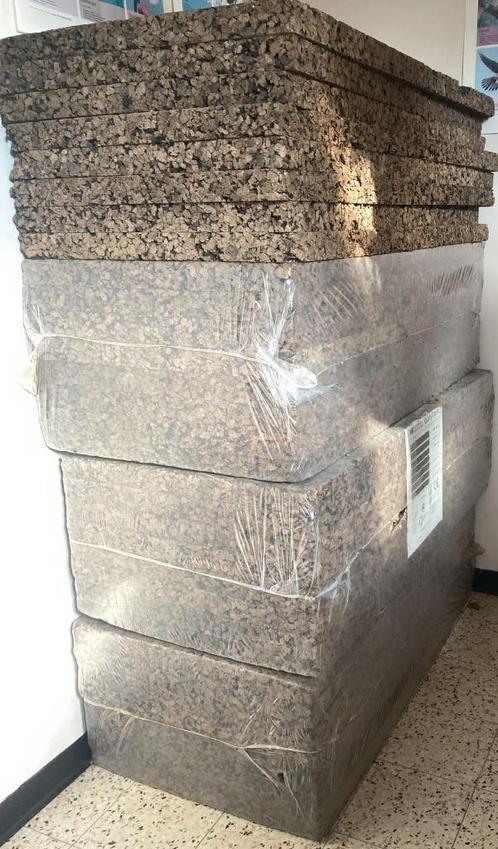 32 Donkerbruine kurkplaten 100 x 50 x 4 cm, Doe-het-zelf en Bouw, Isolatie en Afdichting, Nieuw, Overige materialen, Ophalen