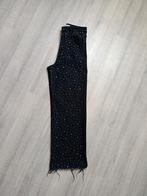 Broek met wijde pijpen, Zwart, Ophalen of Verzenden, Zo goed als nieuw, Maat 36 (S)