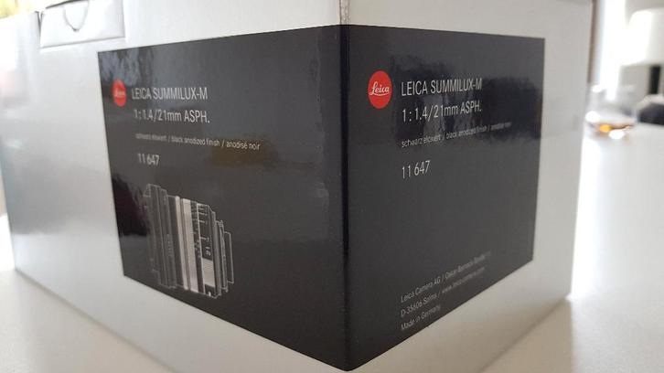 Leica 21mm 1.4 summilux, Audio, Tv en Foto, Foto | Lenzen en Objectieven, Zo goed als nieuw, Groothoeklens, Ophalen