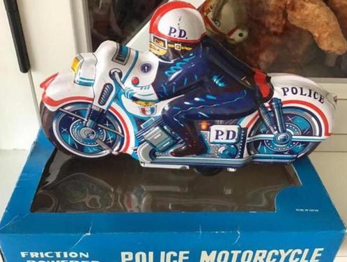 Jouet ancien pour moto Friction Japan 1950 + boîte, Antiquités & Art, Antiquités | Jouets, Enlèvement ou Envoi