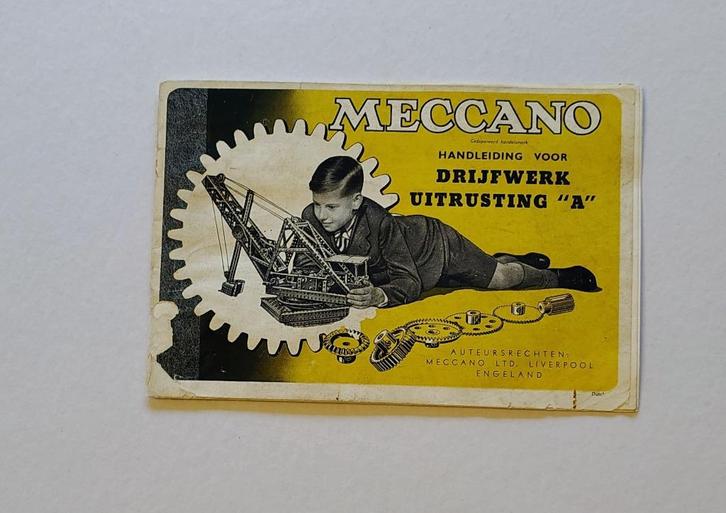 MECCANO DRIJFWERK BOEKJE, Antiek en Kunst, Antiek | Speelgoed, Ophalen of Verzenden
