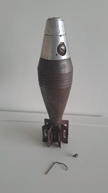 Amerikaanse 60mm mortier 1942 inert beschikbaar voor biedingen
