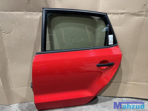 VW POLO 5 6R 6C Rood links achter deur portier 2009-2016, Auto-onderdelen, Carrosserie, Deur, Volkswagen, Gebruikt, Ophalen of Verzenden